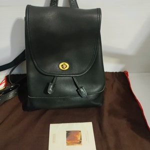 Vintage Coach Large Daypack Backpack #9791 Black USA 1999 - Etsy