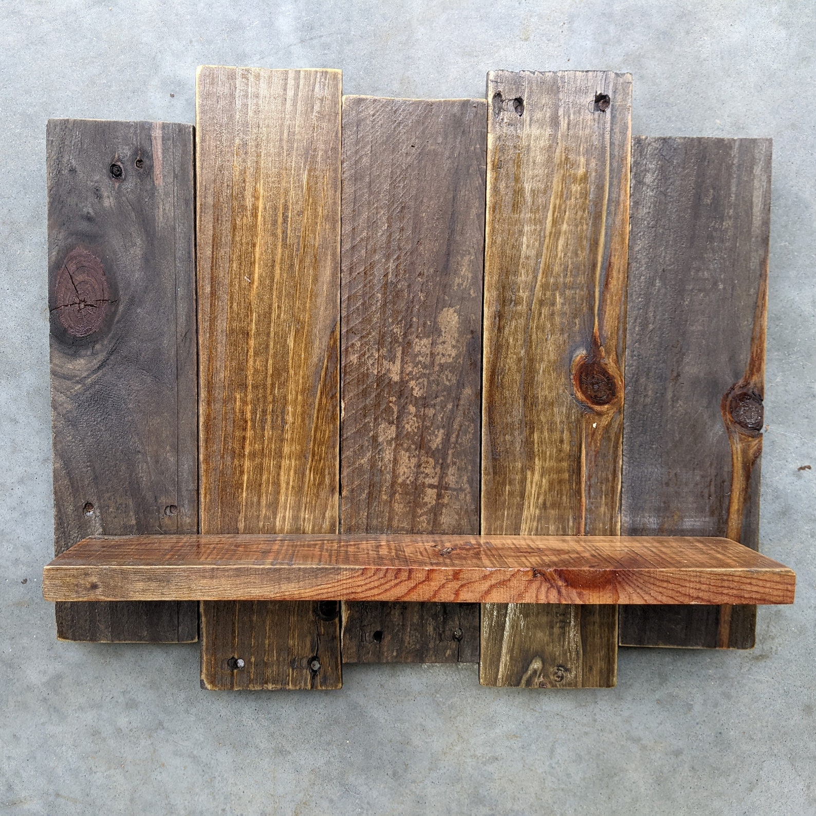 Rustic Wood Shelf, Pallet Shelf, Pallet Board Shelf, Reclaimed Wood