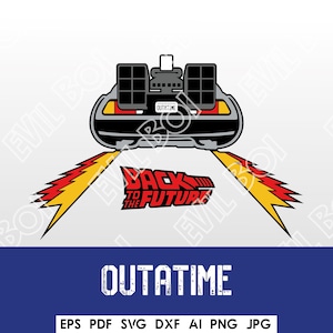 OUTATIME / svg, png, eps, dxf / vector art / layered/ btf