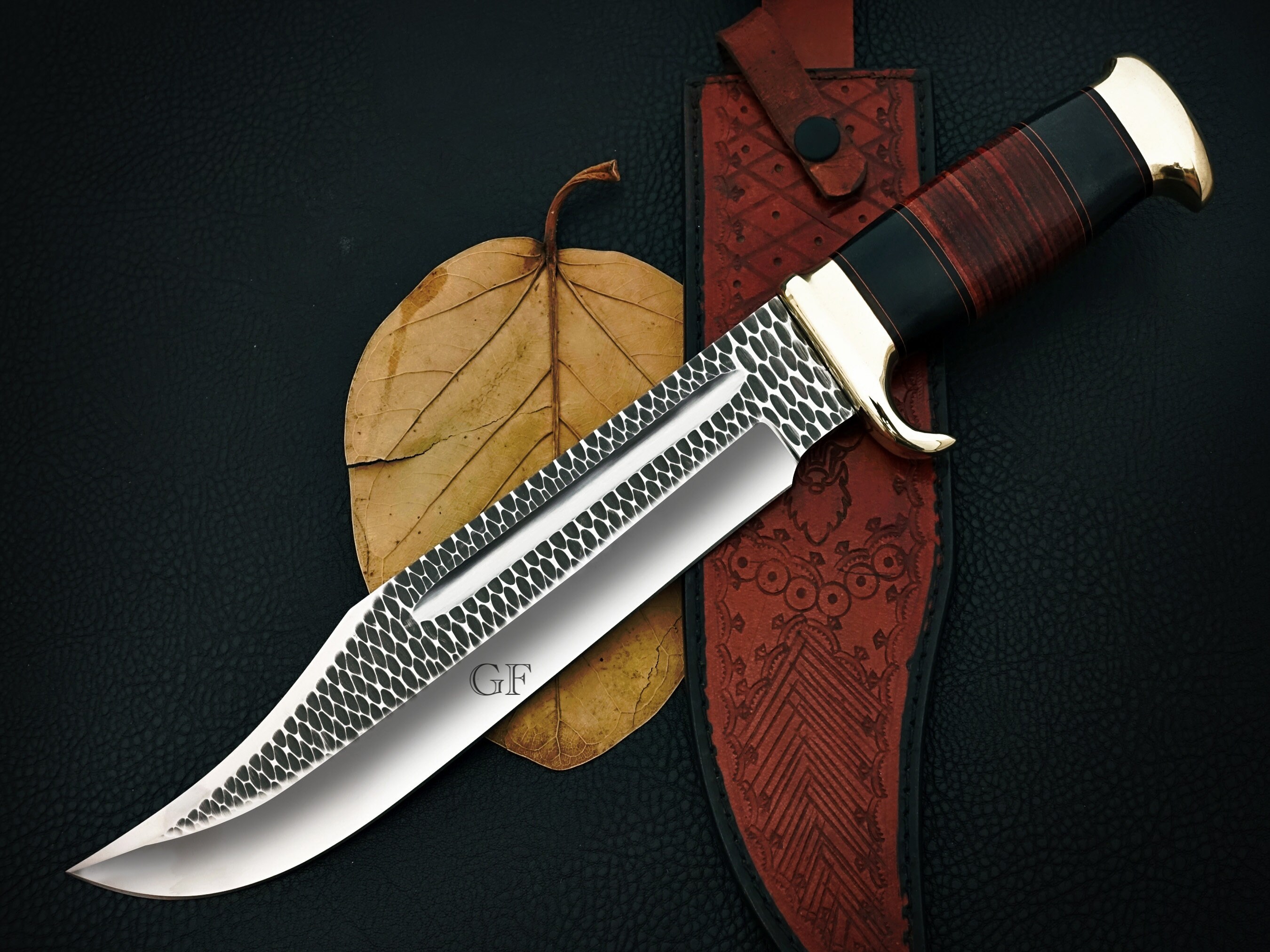 Customized Crocodile Dundee Bowie Knife With Scalloped Etsy