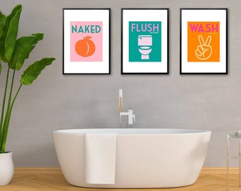 DIGITAL DOWNLOAD Bright Prints for Bathroom Collection