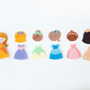 UK, Princess Dressing room Quiet Book, Felt busy book, Montessori busy book, Felt doll image 8