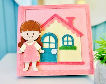 Doll House Busy Book Busy Book Quiet Books Montessori Busy Book Gift for Kids Children Books Gift Etsy