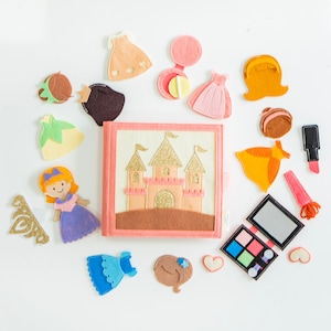 Princess Dressing room Quiet Book, Felt busy book, Montessori busy book, Felt doll
