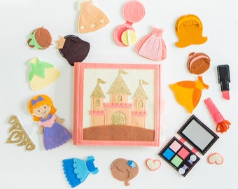 Boek prinsessenkleed Felt Quiet, montessoripop