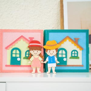 little House Quiet Book- Busy Book - Felt busy book - Montessori busy book - Busy Book for Boy 2 3 4 5 Year old