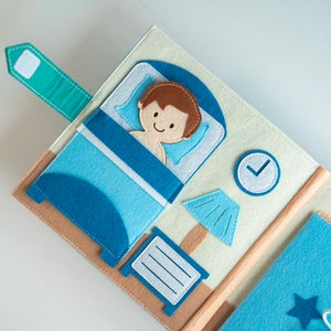 UK little boy House Quiet Book Busy Book Felt busy book Montessori busy book Busy Book for Boy 2 3 4 5 Year old image 7
