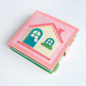Doll House Educational Quiet Book- Montessori busy book- Activity book learning for kids- Gifts For Kids - Preschool Busy Book