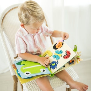 JUNGLE Quiet Book - felt busy book - Activity learning  Books - Montessori Book - Animals quiet book -  Book for 2 3 4 5 years