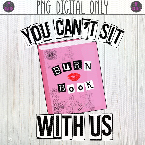 Burn Book Template Etsy