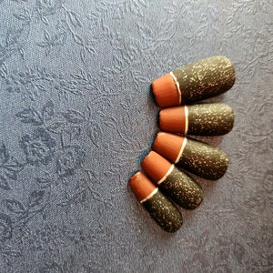 Press on Nails Black and red Affordable and Reusable