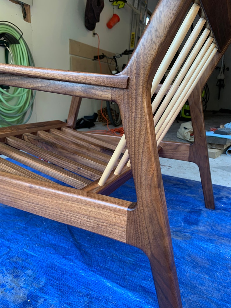 Mid Century Modern Lounge Chair Woodworking Plans and Guide Etsy