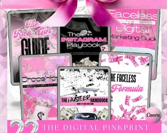 22 PLR Ebook Boss babe bundle, Girl boss ebook, Editable eBooks Canva template, Printable Templates, digital products