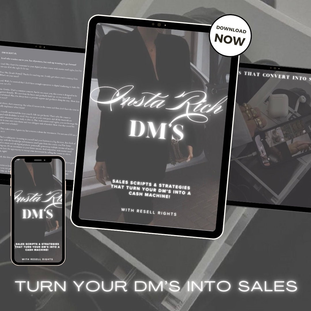 Sold Ins Script Instagram Dm's Scripts That Sell - Etsy