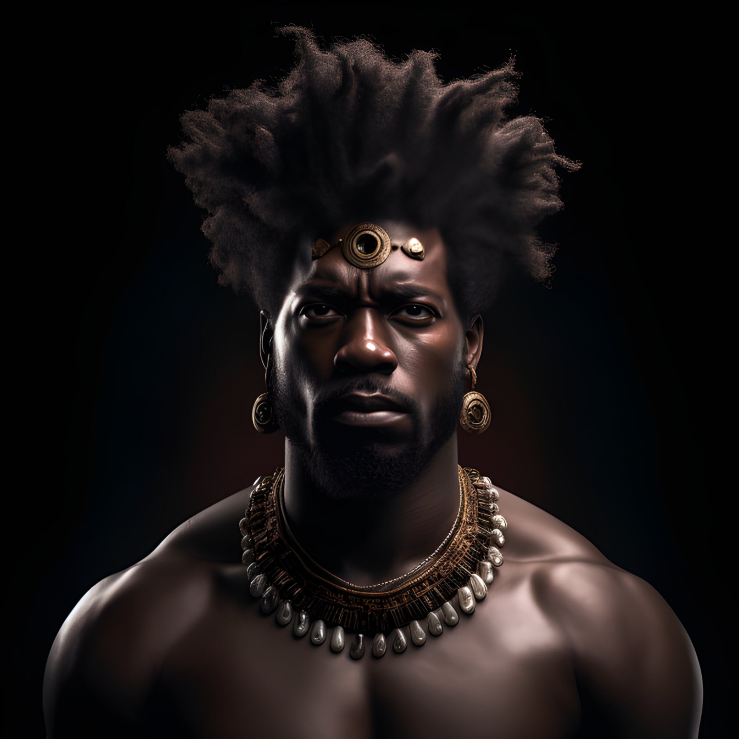 African King Wall Art, African God, African King Poster, African