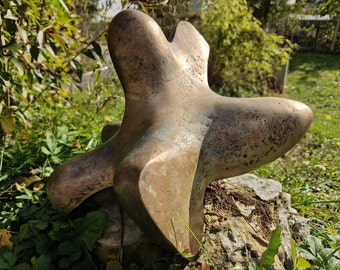 Sculpture cast bronze garden approx. 35 cm