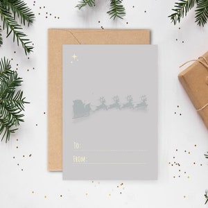 Hör zu! Er kommt, Rückseite, Druckbare Postkarte, Weihnachten, Größe 4x6 inch, Instant Download