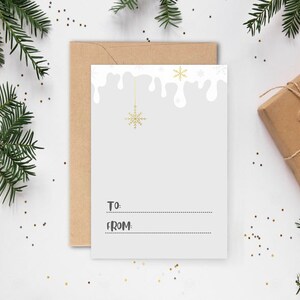 Felices vacaciones de invierno, Hola invierno, Parte posterior, Postal imprimible, Adecuado para Navidad, Tamaño 4x6 pulgadas, Descarga instantánea