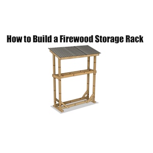 Firewood Rack DIY Plans (7ftx3ftx5ft) Wood Storage Shed