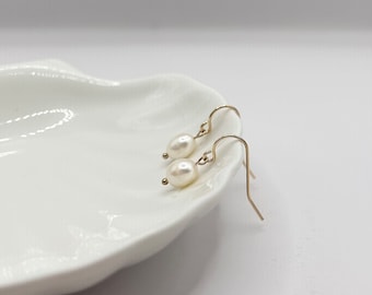 14kt Gold Filled Dangle Earrings | Freshwater Pearls