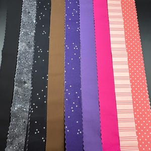 Fabric Quilt Binding SOLD by the YARD: Pink/Purple/Black colors - Swipe to see options.