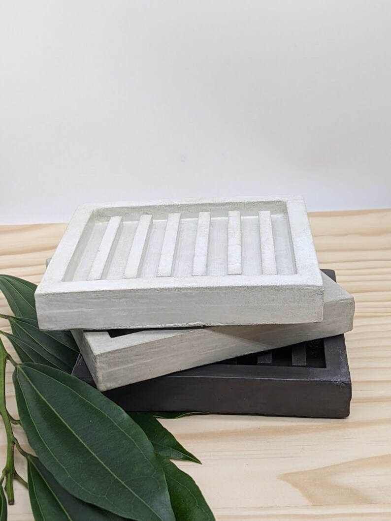 Concrete Soap Dish Etsy