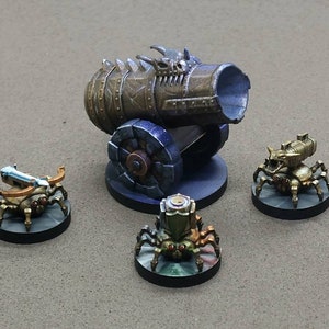 8K Eldritch Cannon Constructs X 4 - Role playing DnD resin miniatures (unpainted)