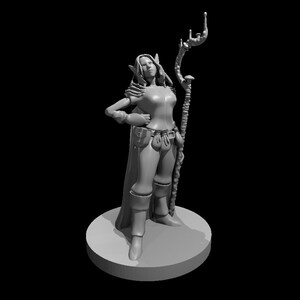 8K Female Elf spore circle druid 2 - role playing DnD character