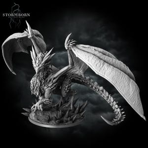 8K Frost Dragon - Dragon - Stormborn Collectibles - Role playing DnD miniature
