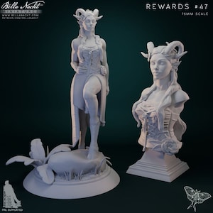 8K Lilly the Faun - Bella Nacht - Role playing miniature