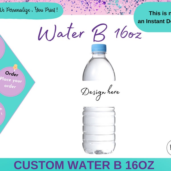 Custom Water Bottle Labels, Party Favors custom , Custom  Any Desing ,Printable,Water labels Any Desing , Custom Favors Party ,Printable