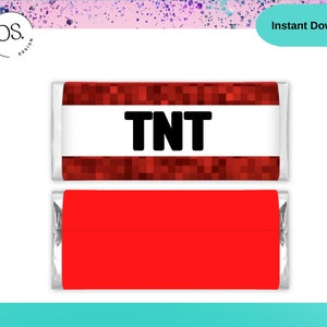 Tnt Wrappers - TNT candy bar labels - [INSTANT DOWNLOAD] Video Game Birthday Party Supplies -Video Gamer Favor