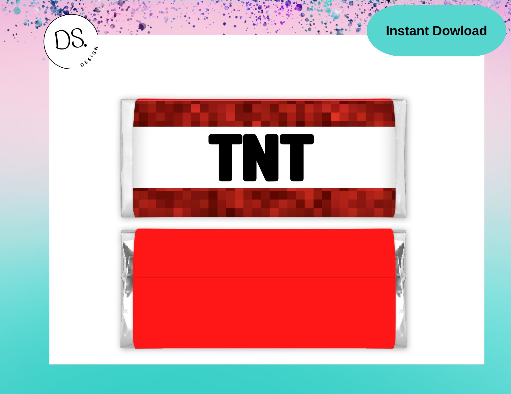 Tnt Wrappers - TNT candy bar labels - [INSTANT DOWNLOAD] Video Game Birthday Party Supplies -Video Gamer Favor