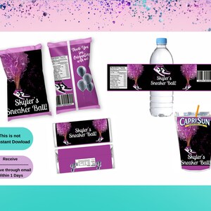 Sneaker Ball Bundle Treat | Sneaker Chip Bag | Sneaker Birthday Party | Birthday Party Favors | Sneaker Party Favors | Sneaker Wrappers