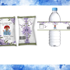 Funeral Bundle Treat Labels , Funeral Chip Bag, Water Bottle Labels ,In Loving Memory Memorial Favor, Funeral Water Labels ,
