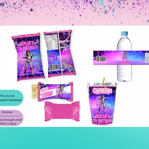 Roller Skating  Bundle Treat | neon Party | Kids Birthday Party | Party Favors | treat Favors | Skating  inspired | Neon Birthday