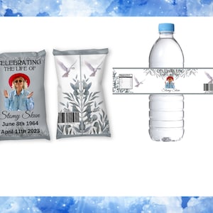 Funeral Bundle Treat Labels , Funeral Chip Bag, Water Bottle Labels ,In Loving Memory Memorial Favor, Funeral Water Labels ,