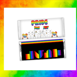 Pride Candy bar - Pride Month Template - LGBT Party Favors - Party Decor -Pride - Pride Wrappers -Pride Treat Gift -LGBT Labels