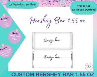 Custom Chocolate Bar- Party Favors custom - Custom  Any Desing - Printable - Candy Bar labels Any Desing - Custom Favors Party -Printable