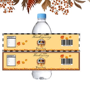 Thanksgiving Bundle Treat - Brown Thanksgiving Party Template Bundle ...