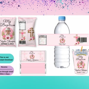 Baptism Bundle Treat Labels -Baptism Chip bag - Baptism  Wrappers - Baptism  water labrls - Baptism  Juice Pounch -Baptism  Printiable