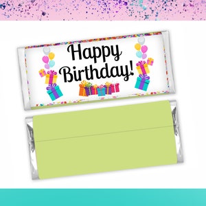Alles Gute zum Geburtstag Wrappers -Birthday Party -Happy Birthday Favors- Candy Bar Birthday - Birthday Treat - Birthday Labels - Birthday Decor