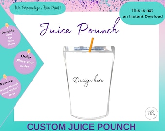 Custom Juice Pounch, Party Favors custom , Custom  Any Desing ,Printable,Juice Any Desing , Custom Favors Party ,Printable , Digital