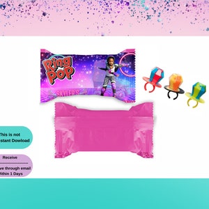 Roller Skating  Ring Candy | neon Party | Kids Birthday Party | Party Favors | treat Favors | Skating  inspired | Neon Birthday