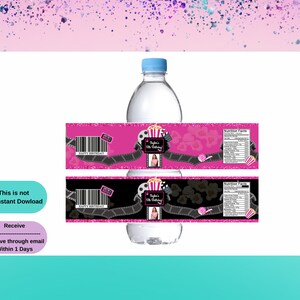 Movie Night Water - Movie Template - Movie Party Favors - Movie Party Decor - Movie Water Bottler Labels - Movie  Treat Party