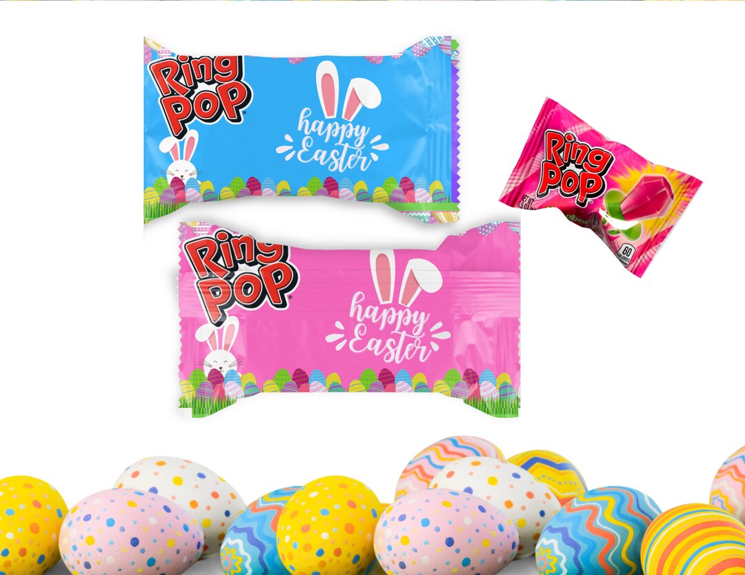 Easter Ring Pop Easter Template Easter Party Favors Easter Party Decor