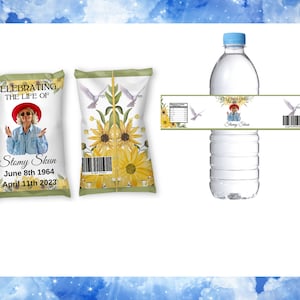 Funeral Bundle Treat Labels , Funeral Chip Bag, Water Bottle Labels ,In Loving Memory Memorial Favor, Funeral Water Labels ,