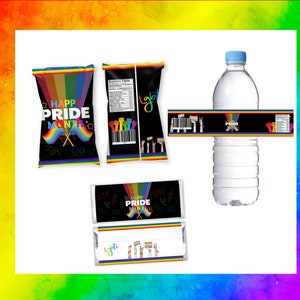 Pride Bundle Treat | Pride Chip Bag | LGTB Party | Party Favors | Pride 2023 Favors | LGBT 2023 Wrappers  | Pride Party Themen