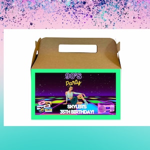 90s Gable Box Labels- 90s Chip Bag -Throwback Retro Wrappers-Retro Birthday-Retro Party Labels - Hip Hop Favors - 90s labels