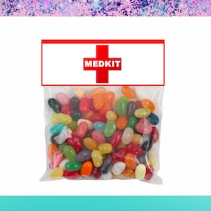 Medkit Süßigkeiten Taschendeckel | Druckbare Snack-Etiketten | Sofortiger Download, Gamer Mitbringsel, Geburtstagsparty, Candy Bag Label Medkit, Videospiele